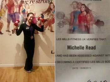 Well done Michelle on becoming a Body Pump Instructor