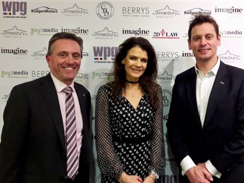 Annabel Croft entertains guests at Shrewsbury sports dinner