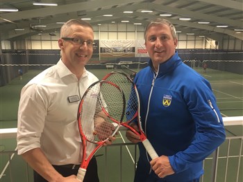 Morris & Co Homes serves up support as professional tennis returns to Shrewsbury