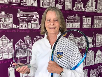 Club member Liz Boyle enjoys memorable day at Wimbledon collecting top LTA award