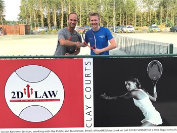 County law firm new sponsors of clay tennis courts at The Shrewsbury Club